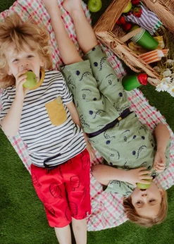 Lilly & Sid Red Lollypop Print Shorts (24 Months- 8 Years)