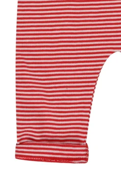 Lilly & Sid Red Stripe Print Dungarees (0- 24 Months)