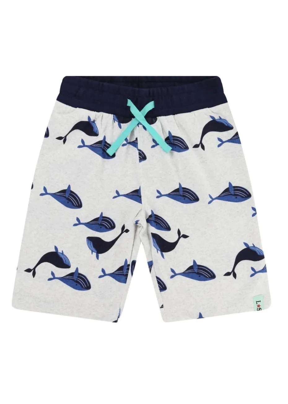 Lilly & Sid White Sea Dolphin Applique T Shirt (0-8 Years)