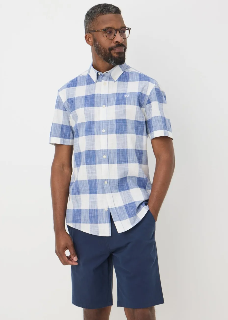 Lincoln Blue Check Slub Shirt