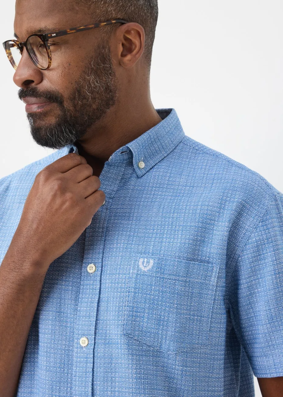 Lincoln Blue Textured Shirt