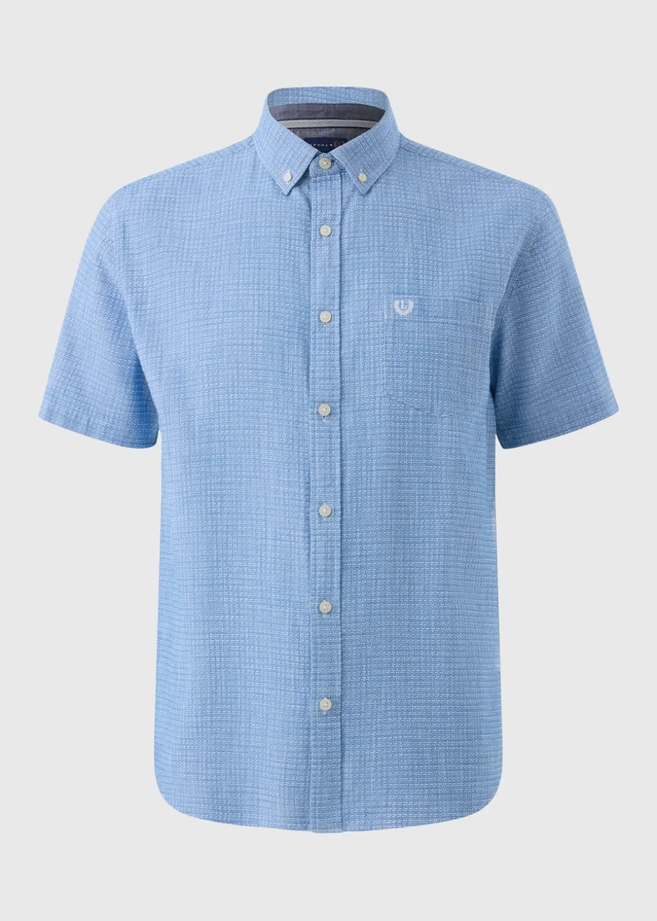 Lincoln Blue Textured Shirt