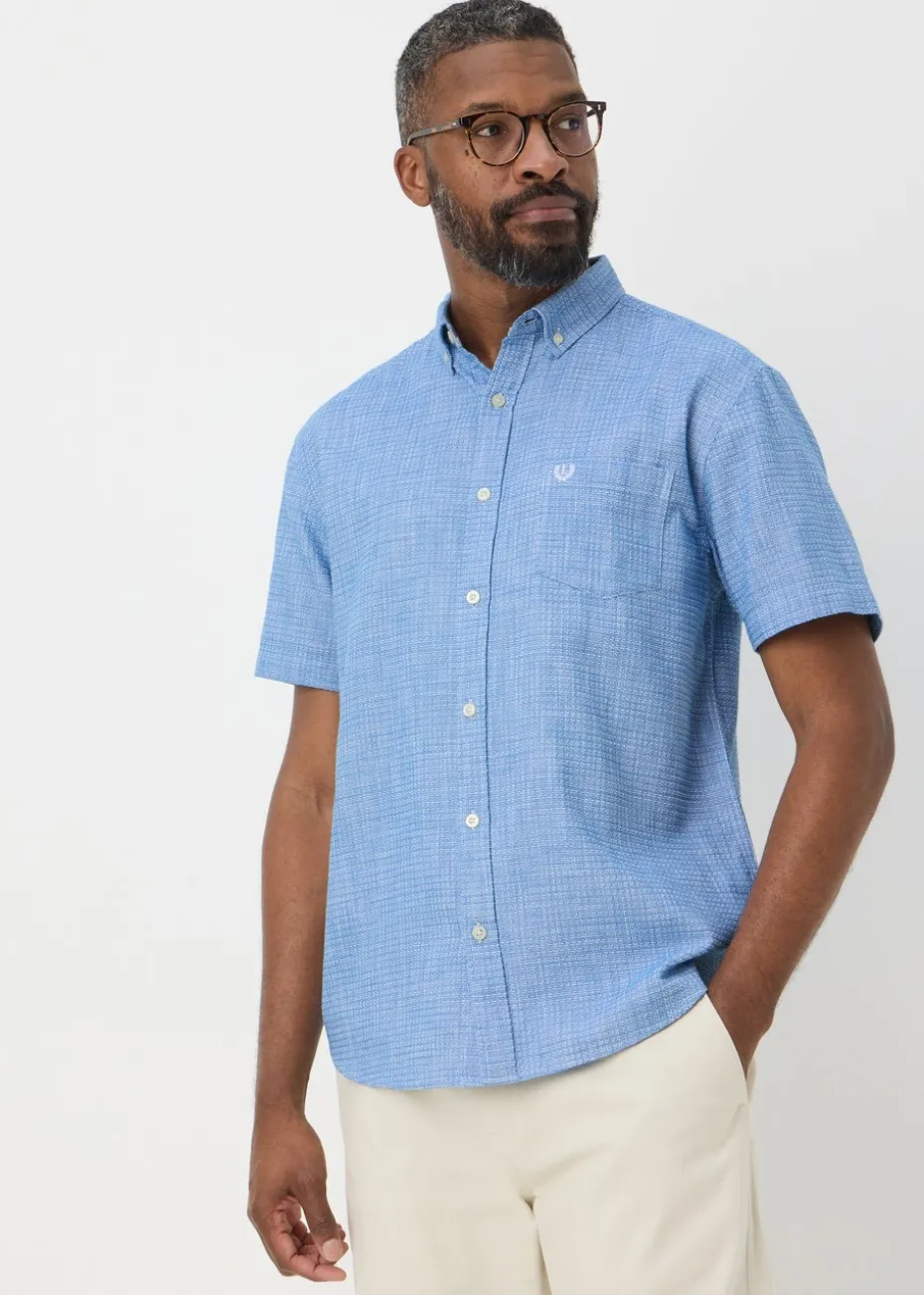 Lincoln Blue Textured Shirt