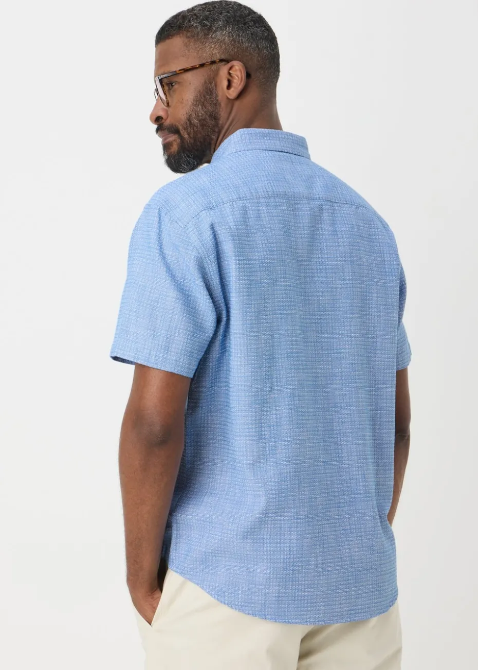 Lincoln Blue Textured Shirt