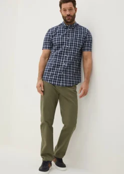 Lincoln Blue Wash Check Shirt