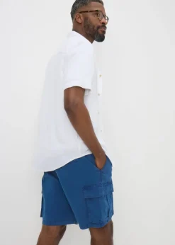 Lincoln Blue Washed Cargo Shorts