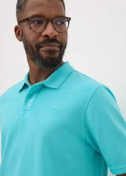 Lincoln Blue Washed Polo Shirt