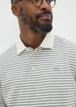 Lincoln Grey Stripe Polo Shirt