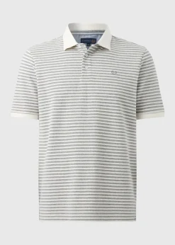 Lincoln Grey Stripe Polo Shirt