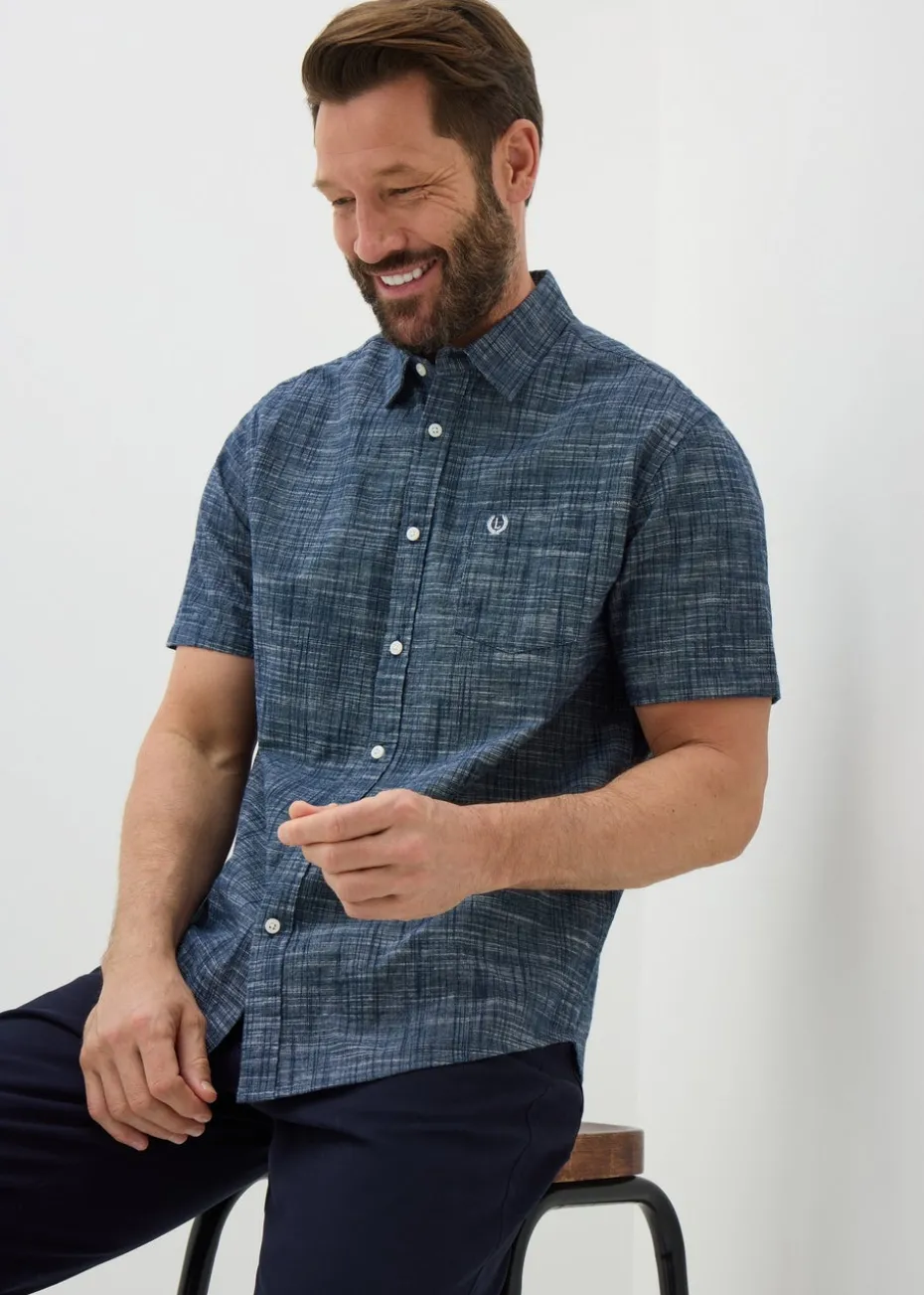 Lincoln Navy Slub Shirt
