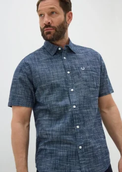 Lincoln Navy Slub Shirt