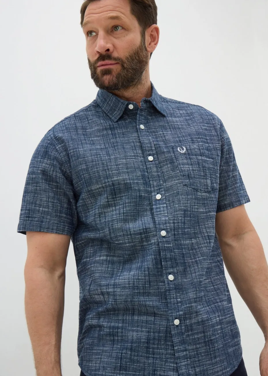 Lincoln Navy Slub Shirt