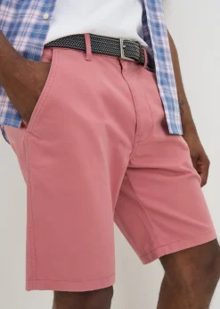 Lincoln Pink Belted Chino Shorts