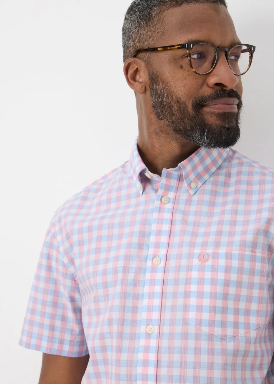 Lincoln Pink Check Short Sleeve Shirt