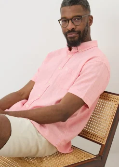 Lincoln Pink Textured Shirt