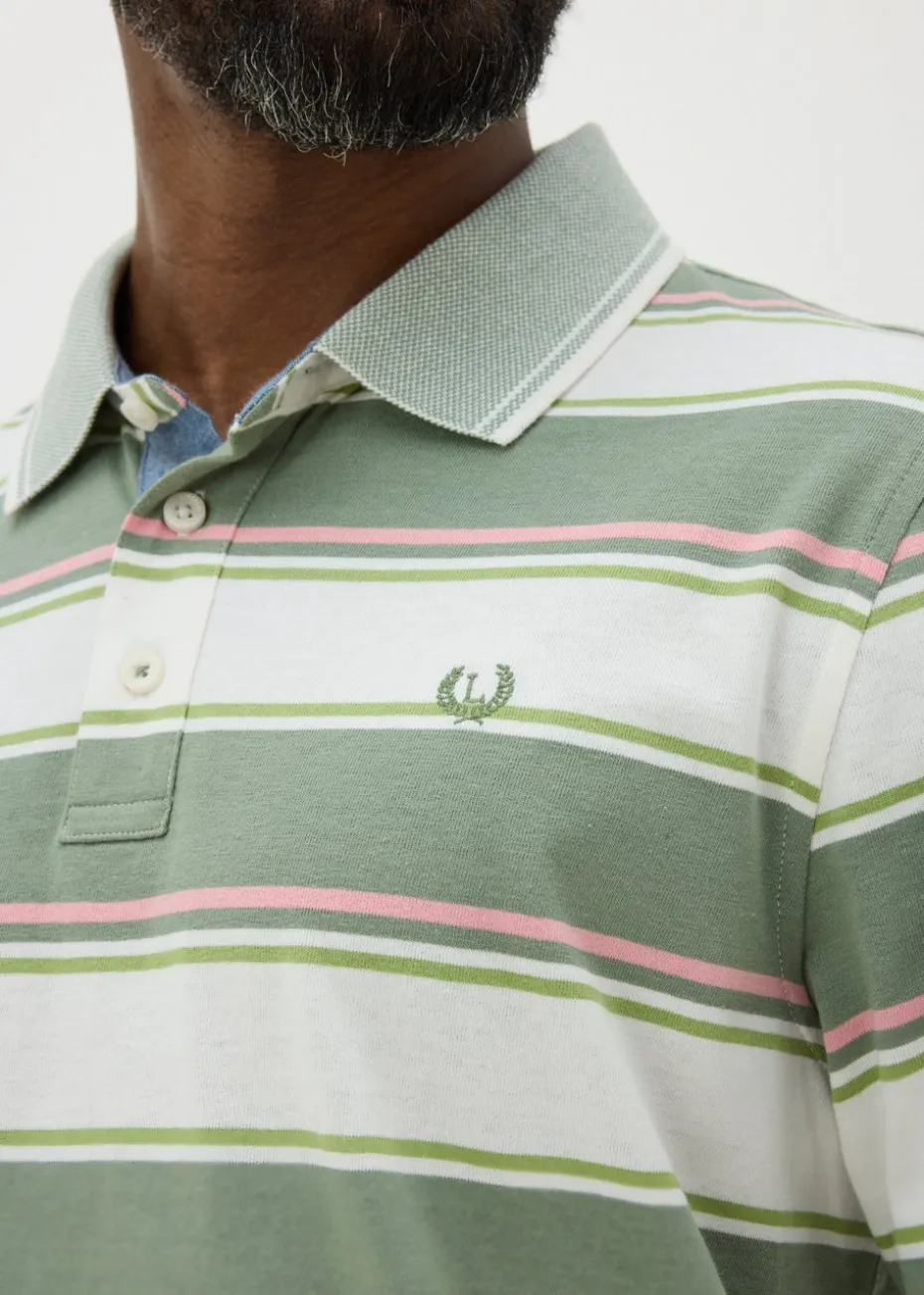 Lincoln Sage Stripe Polo Shirt