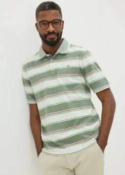 Lincoln Sage Stripe Polo Shirt