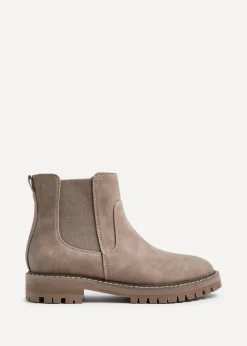Linzi Porter Taupe Nubuck Classic Chelsea Boot
