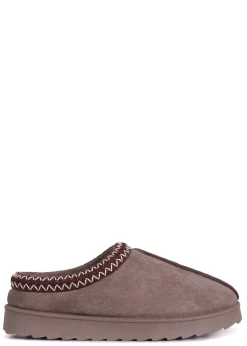 Linzi Tammy Mocha Suede Slipper