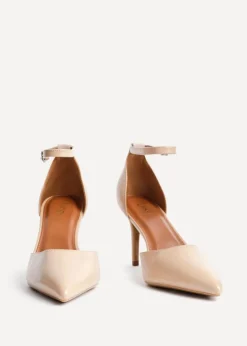 Linzi Thea Camel Faux Leather Classic Stiletto Court Heel