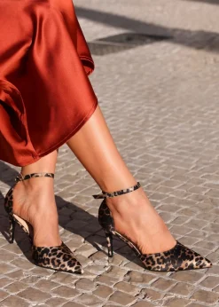Linzi Thea Leopard Print Classic Stiletto Court Heel