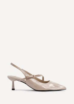 Linzi Timeless Sand Faux Leather Court Heel