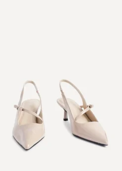 Linzi Timeless Sand Faux Leather Court Heel