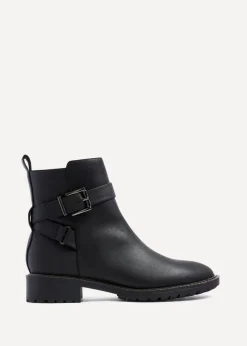 Linzi Watson Black Nubuck Ankle Boot