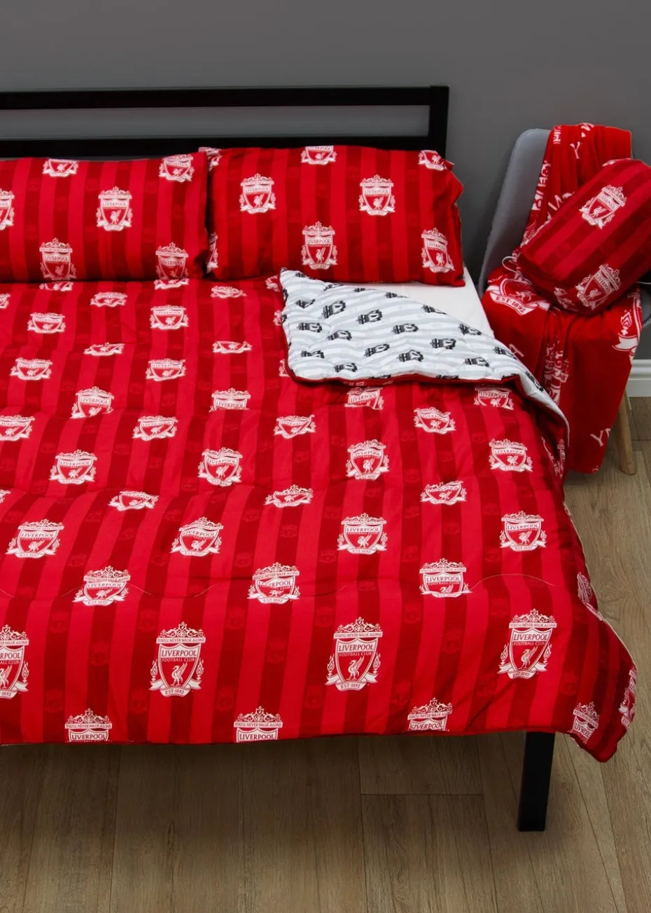 Liverpool Stripe Coverless Reversible Quilt Duvet Cover Set