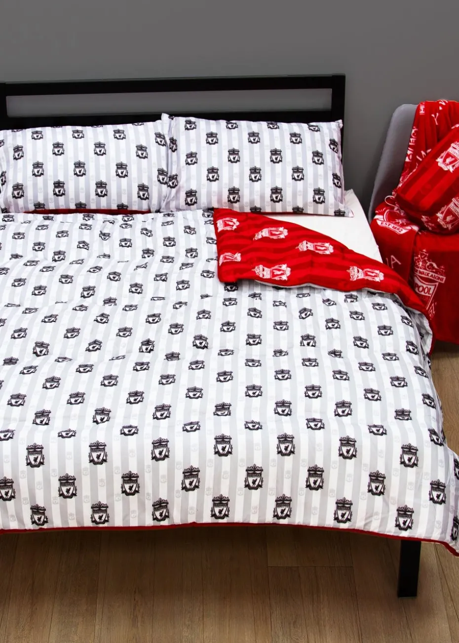 Liverpool Stripe Coverless Reversible Quilt Duvet Cover Set