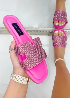 Love Lemonade Hot Pink Crystal Lush Halo Sliders