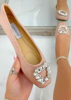 Love Lemonade Pink Crystal Buckle Dainty Dolly Shoes