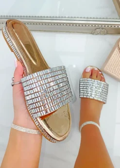 Love Lemonade Rose Gold Sparkly Disco Ball Sliders