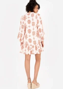 Lovedrobe Orange Long Sleeve Shirt Dress