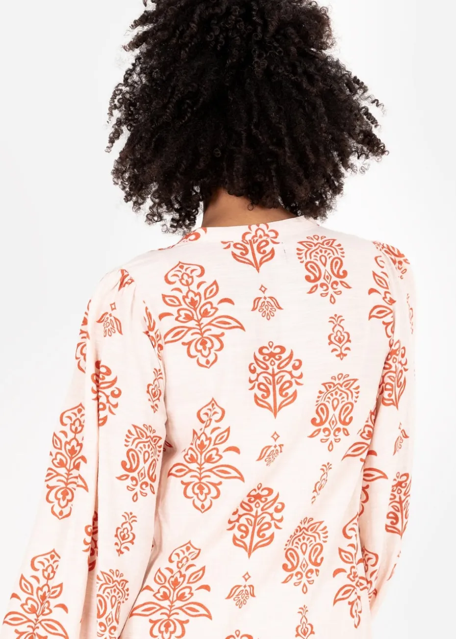 Lovedrobe Orange Long Sleeve Shirt Dress