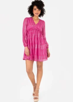 Lovedrobe Pink Mini Dress with Side Ties