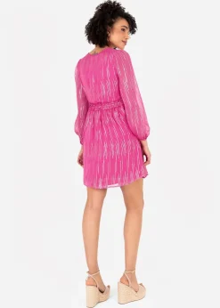 Lovedrobe Pink Mini Dress with Side Ties