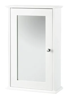 LPD Furniture Alaska Wall Cabinet With Mirror White (530x150x340mm)