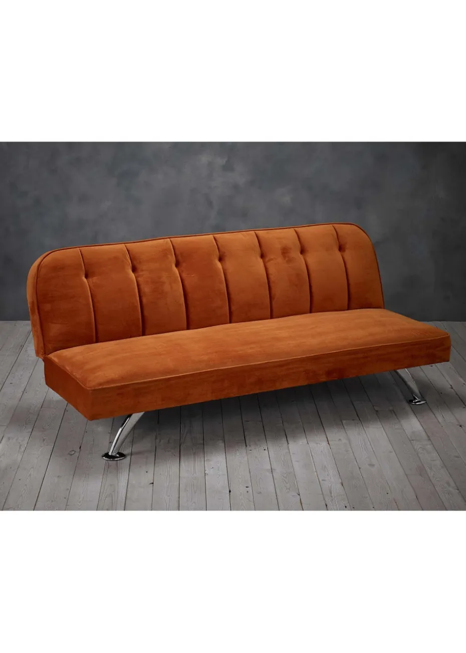 LPD Furniture Brighton Orange Sofa Bed