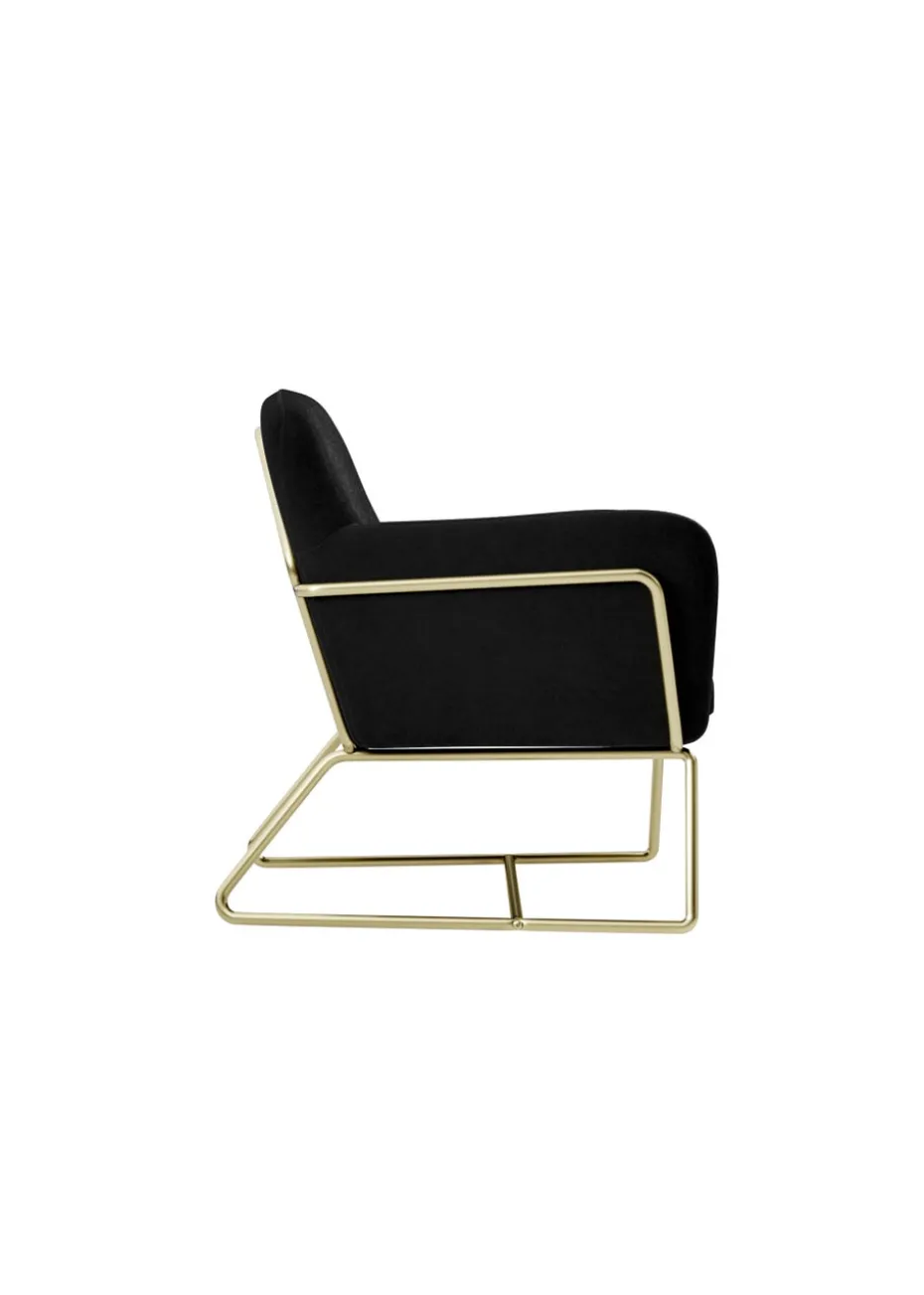 LPD Furniture Charles Armchair Black (765x660x755mm)