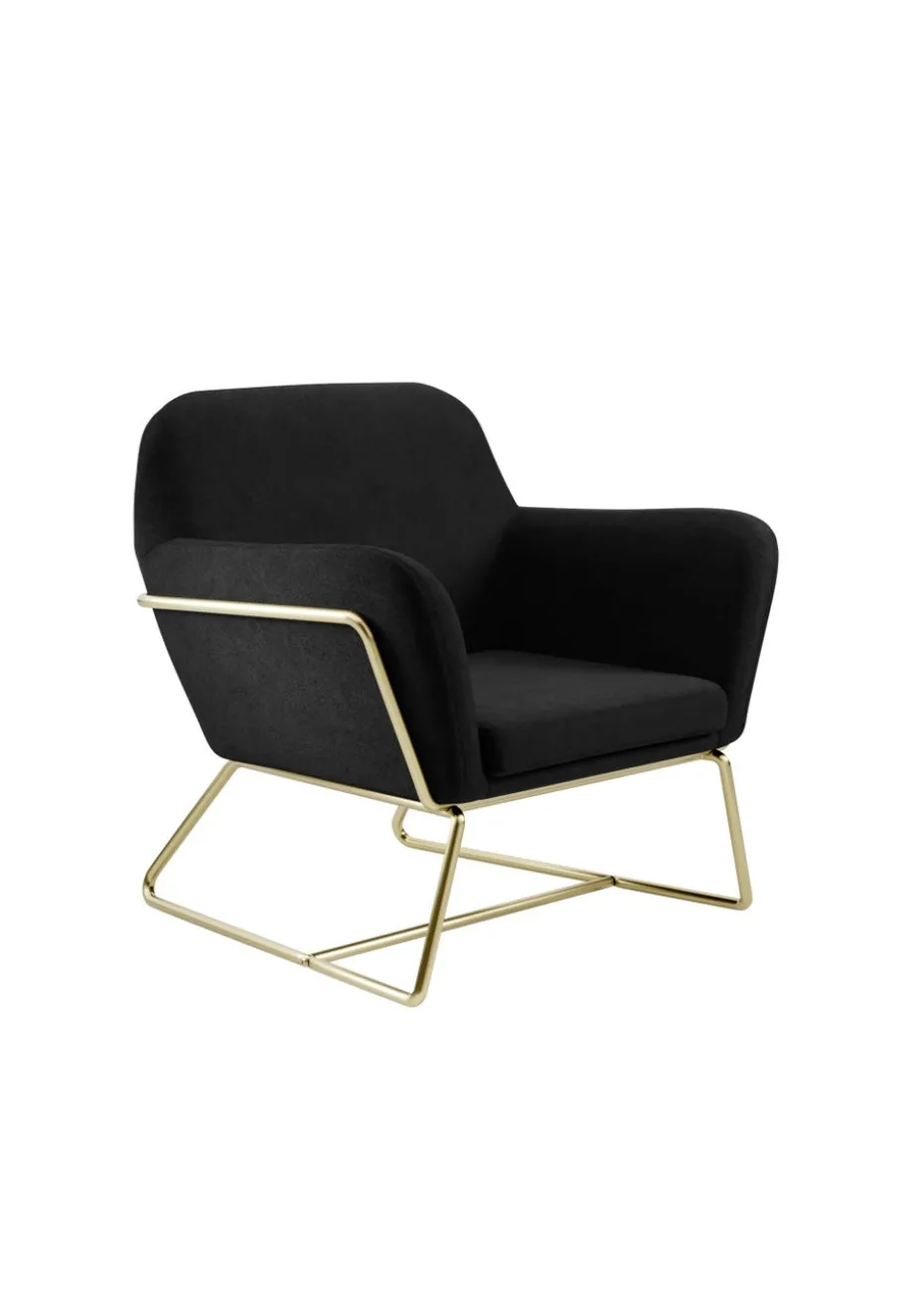 LPD Furniture Charles Armchair Black (765x660x755mm)