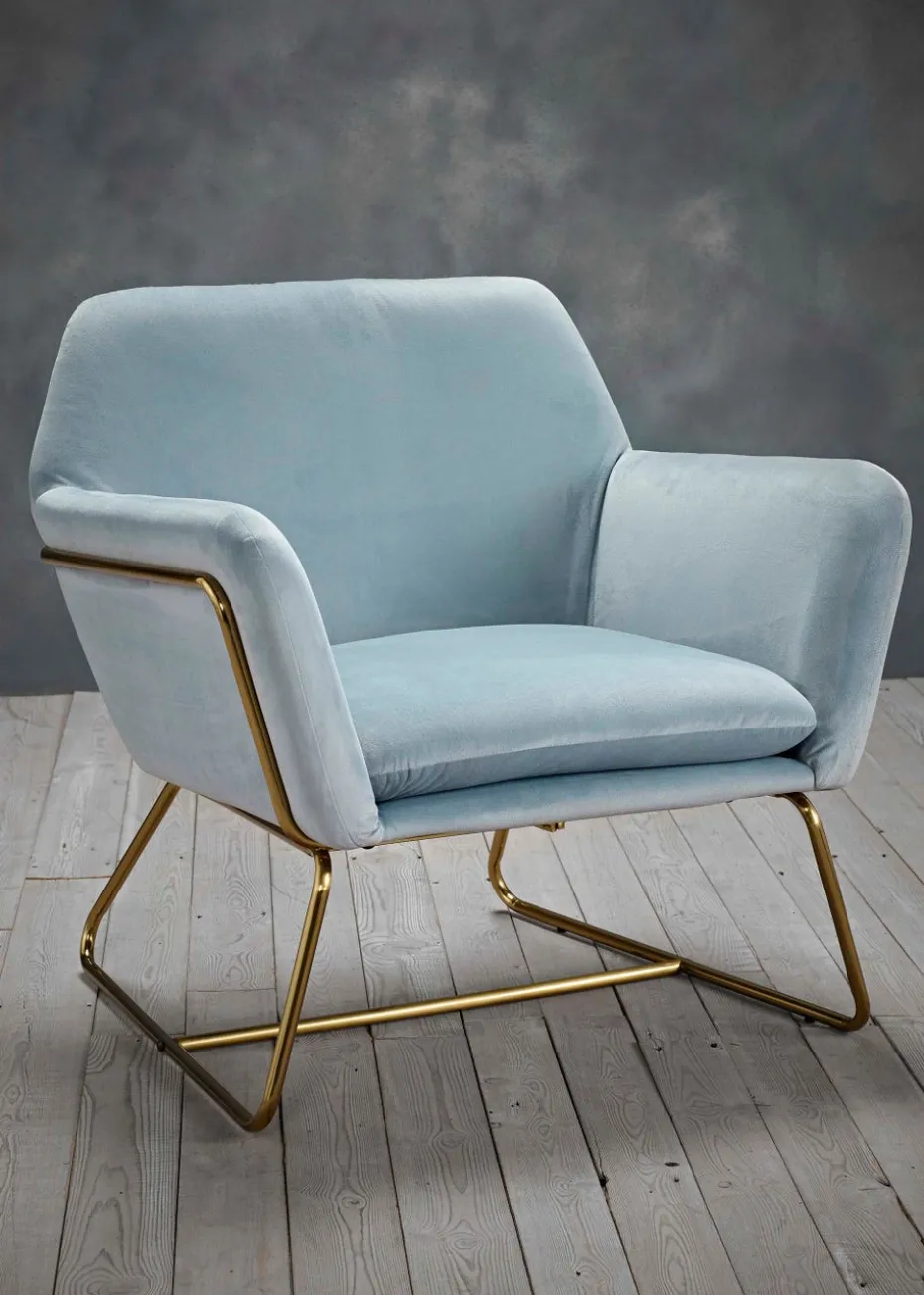 LPD Furniture Charles Armchair Sky Blue (765x660x755mm)