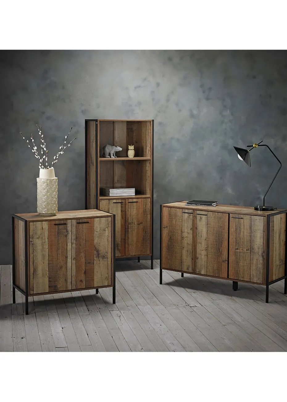 LPD Furniture Hoxton Bookcase-Display Cabinet (1600x400x638mm)