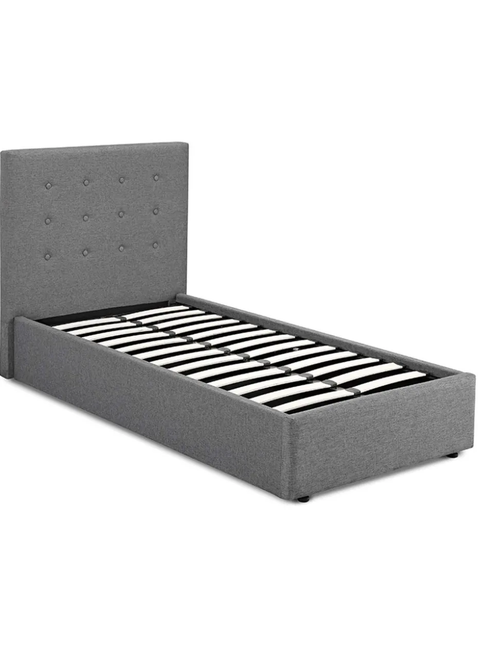 LPD Furniture Lucca Grey Bed