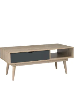 LPD Furniture Scandi Coffee Table Grey (600x496x1200mm)