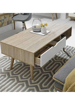 LPD Furniture Scandi Coffee Table White (600x496x1200mm)