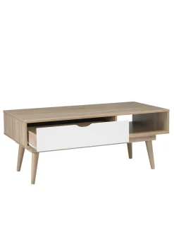 LPD Furniture Scandi Coffee Table White (600x496x1200mm)