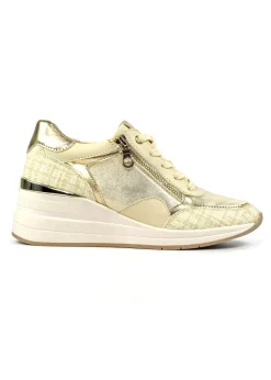 Lunar Beige Aura Wedge Trainer