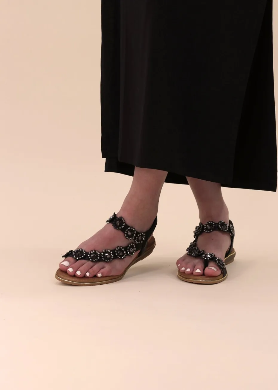 Lunar Black Charlotte II Sandal