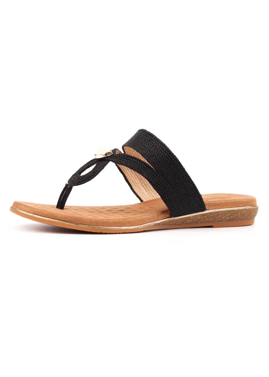 Lunar Black Ezra Sandal
